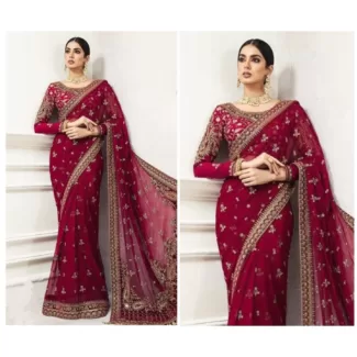 Maria.B Wedding Sarree