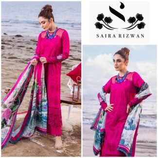 Saira Rizwan Luxury Lawn - DAMASK